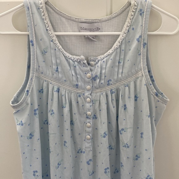 Moments Intimates Blue Nightgown. Loungewear. Size Small - Picture 6 of 6